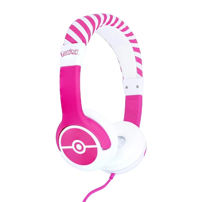 OTL - POKEMON POKEBALL CHILDRENS HEADPHONES PINK